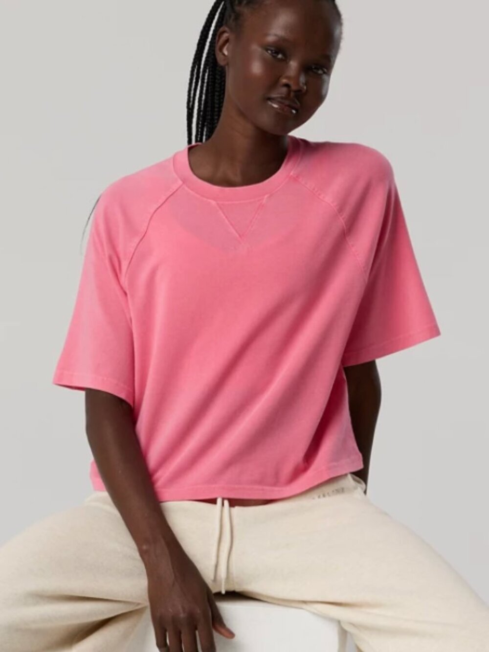 Offline by Aerie Let's Stretch Boxy Short Sleeve